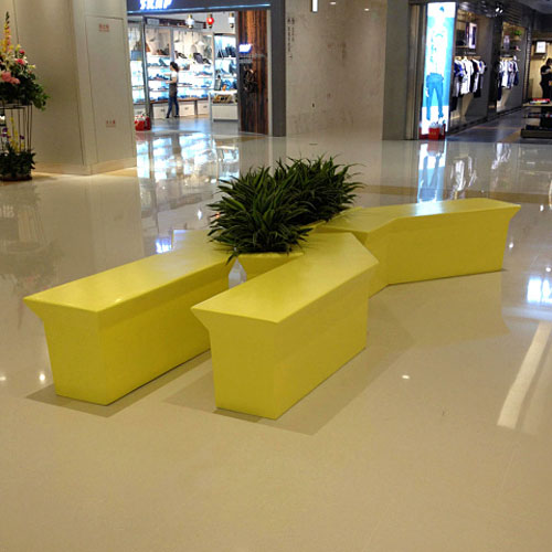 时尚玻璃钢商场休闲沙发